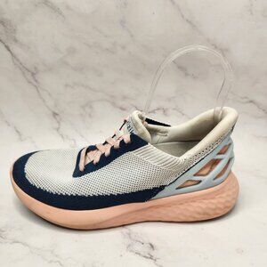 Kizik Athens Bahama Handfree Slip On Sneakers Grey Pink Shoes Women's 7.5